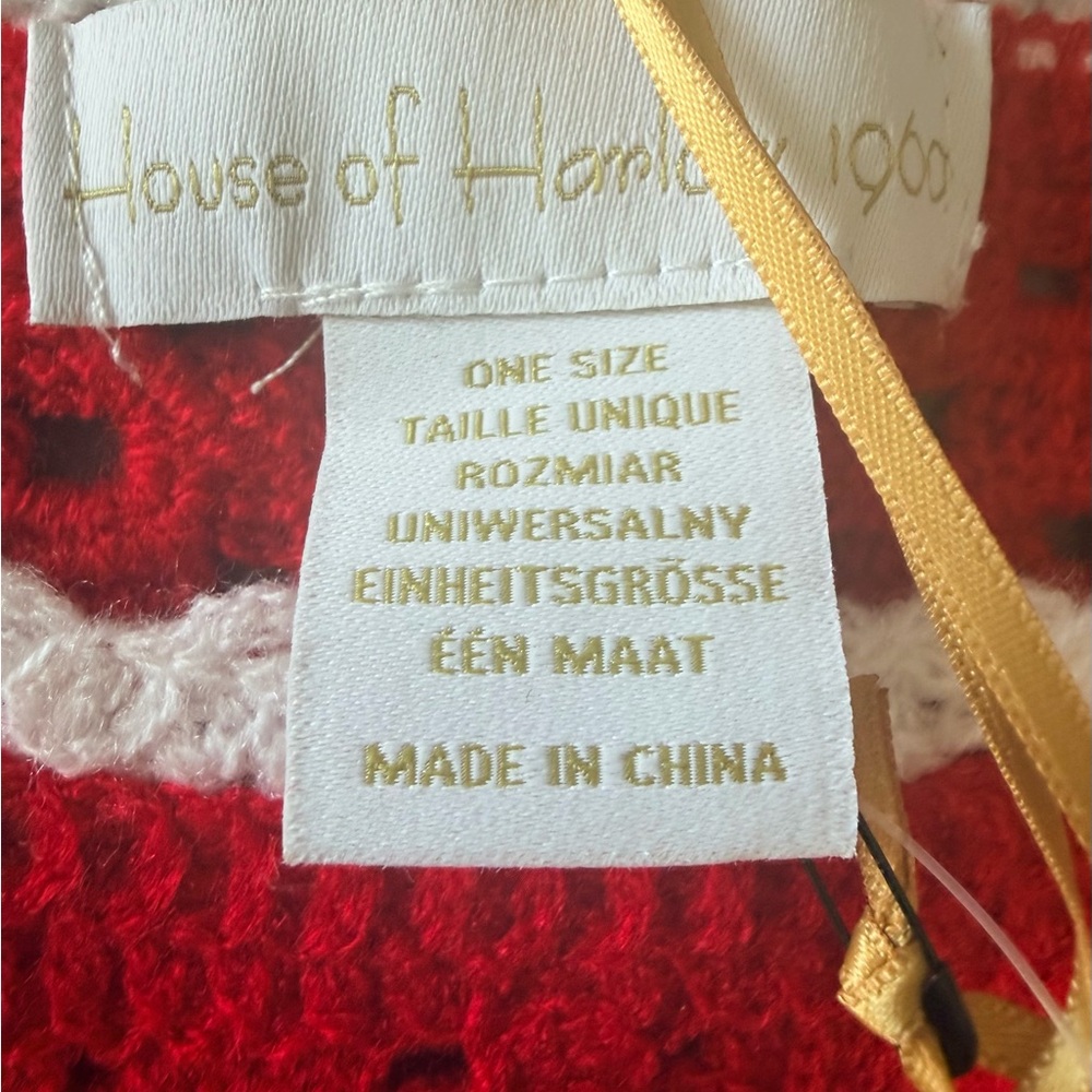 House of Harlow | Fringe Red Heart Bolero Sweater | One Size | New With Tags 🏷️ - Picture 4 of 4